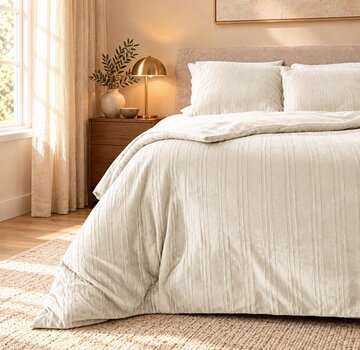 Sleeptime Velvet Lining - Beige Dekbedovertrek