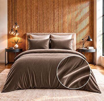 Sleeptime Velvet Cartier - Taupe Dekbedovertrek