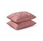 2-Pack: Kussenslopen - Oud Roze Velvet Diamond Pintuck