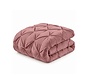Dekbed Zonder Overtrek - Oud Roze Velvet Diamond Pintuck
