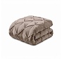 Dekbed Zonder Overtrek - Taupe/Grijs Velvet Diamond Pintuck