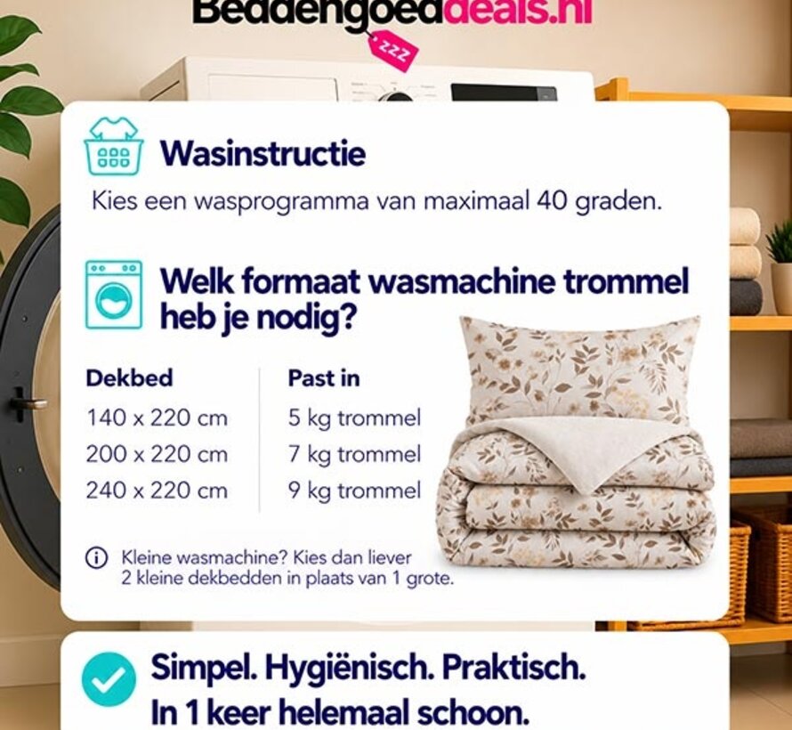 Dekbed Zonder Overtrek - Bianca - Lazy