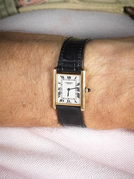 1990s Cartier Tank Louis In 18k Yellow Gold