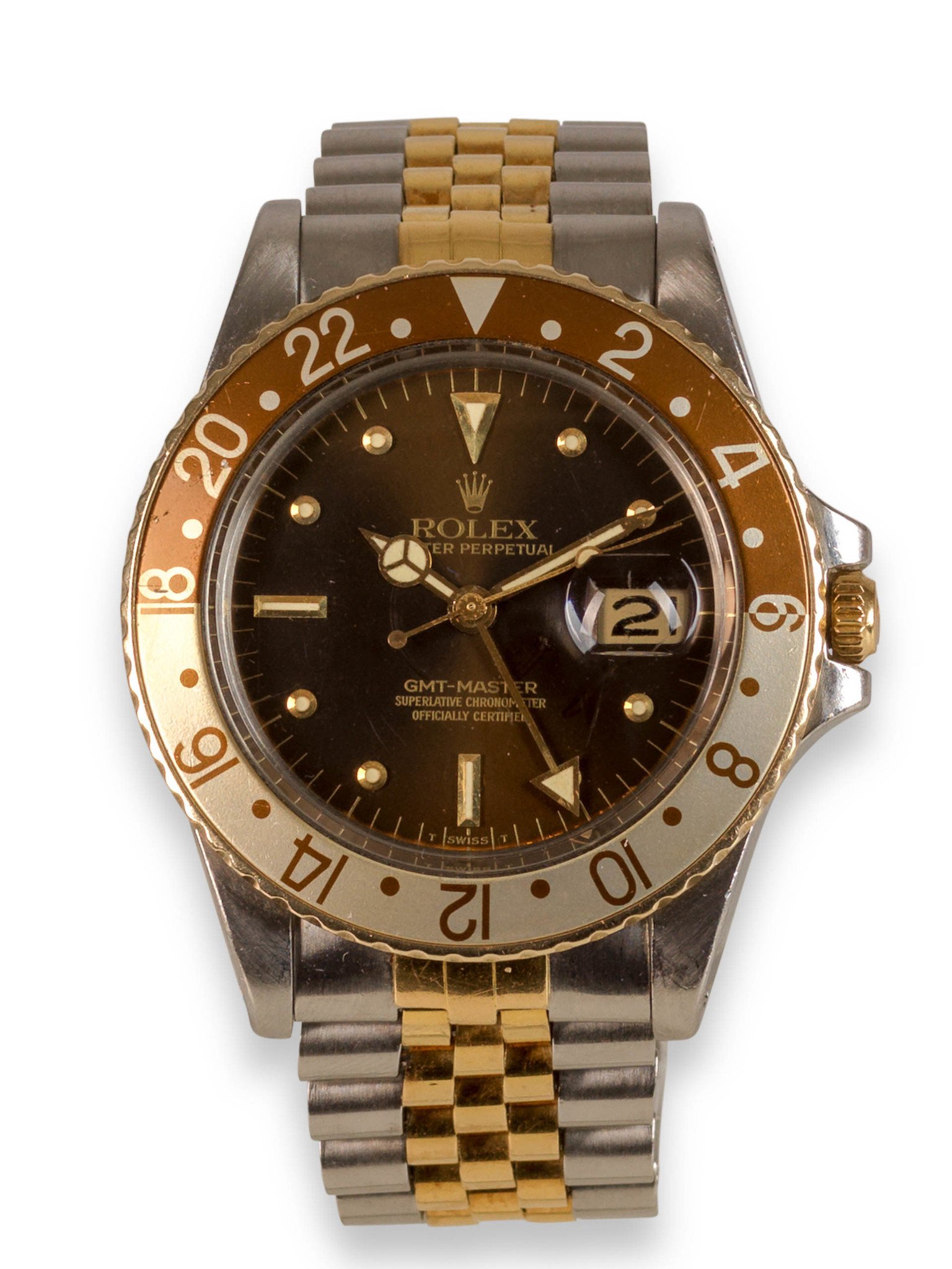 rolex gmt 16753 root beer