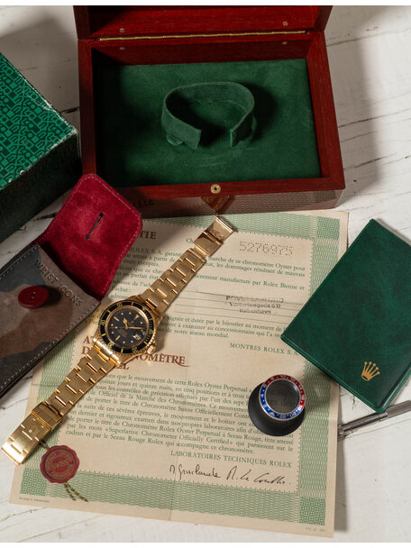 Rolex Rolex Submariner 1680 Yellow Gold “Feet First” Dial – 1977 – Close to New Old Stock