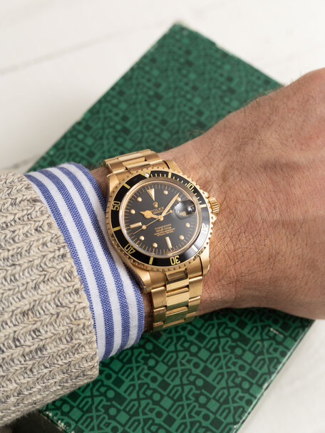 Rolex Rolex Submariner 1680 Yellow Gold “Feet First” Dial – 1977 – Close to New Old Stock