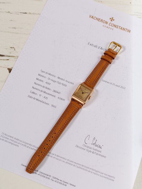 Vacheron Constantin Vacheron Constantin Ref. 4097 Art-Deco 18K Pink Gold Dress Watch