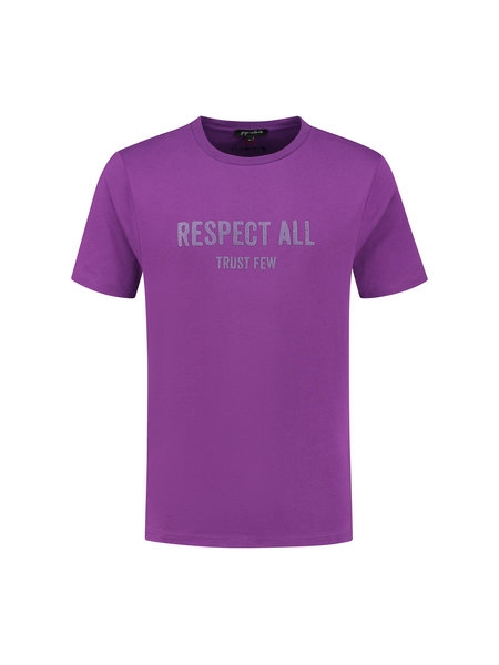 Gigi Vitale Respect All Trust Few Purple - T-shirt