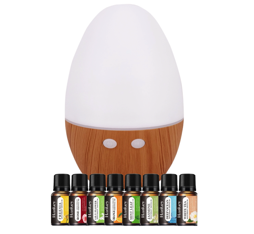 Aroma diffuser Wood met LED Small