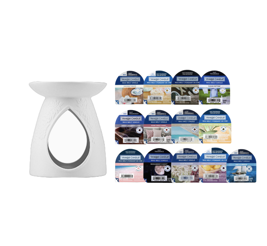Wax Melter Inclusief 13 x Yankee Candle Wax Melts