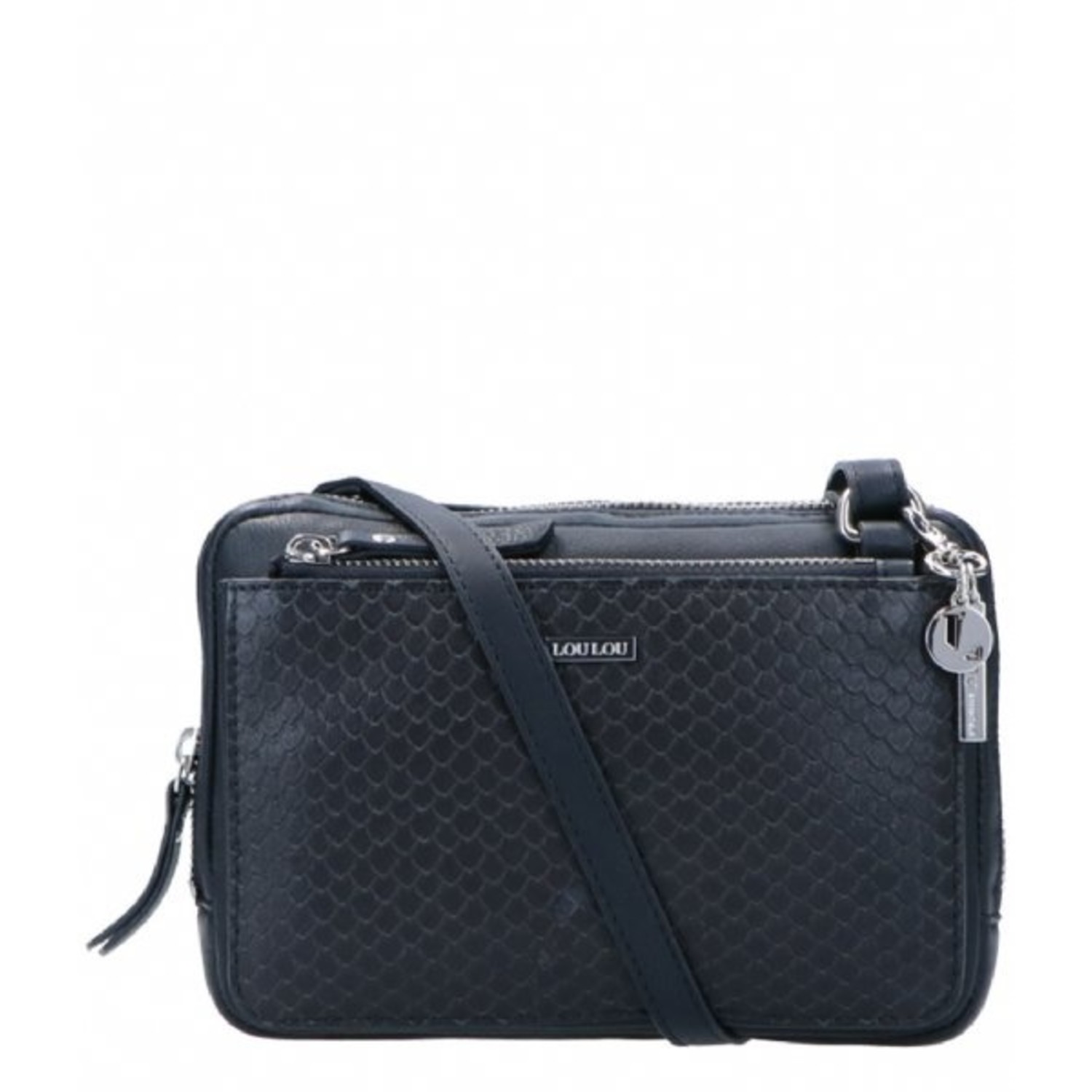 Lou Lou Essentiels Scales Crossbody Zwart Kopen ByMetz.nl