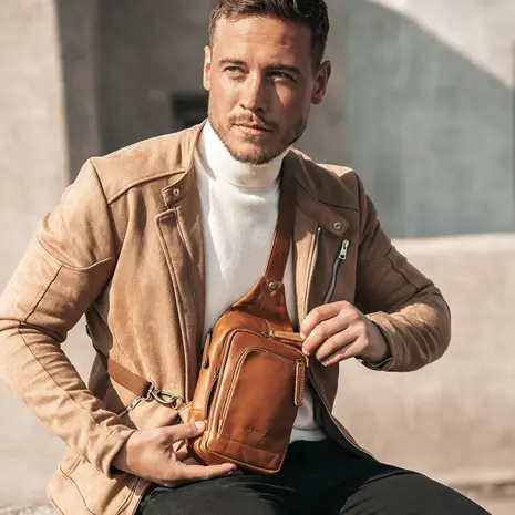 The Chesterfield Brand Leren Crossbody Tas Riga Kopen ByMetz