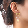 Day & Eve by Go Dutch Label Open Heart Dangles - 2 Tone Day & Eve by Go Dutch Label Open Heart Dangles - 2 Tone