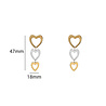 Day & Eve by Go Dutch Label Open Heart Dangles - 2 Tone Day & Eve by Go Dutch Label Open Heart Dangles - 2 Tone