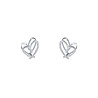 Day & Eve by Go Dutch Label Chrystal Heart Hoops Day & Eve by Go Dutch Label Chrystal Heart Hoops