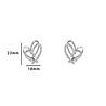 Day & Eve by Go Dutch Label Chrystal Heart Hoops Day & Eve by Go Dutch Label Chrystal Heart Hoops