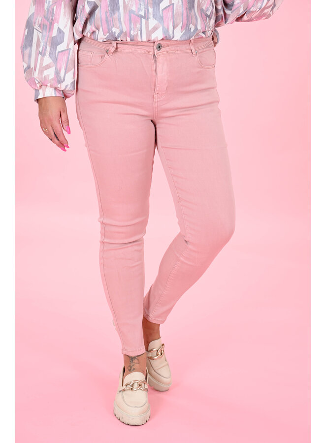 Goodies jeans oud roze Kip Aloha damesmode