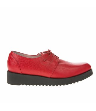 Square Feet Square Feet ladies red leather ladies lace shoe Square Feet Dames Schoenen Squarefeet.nl
