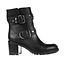 Julie Dee Julie Dee dames zwarte leren korte laars