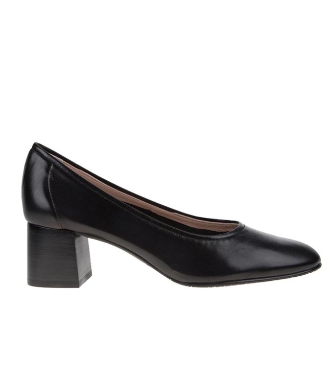 Pumps Square Feet zwart leer - Squarefeet.nl