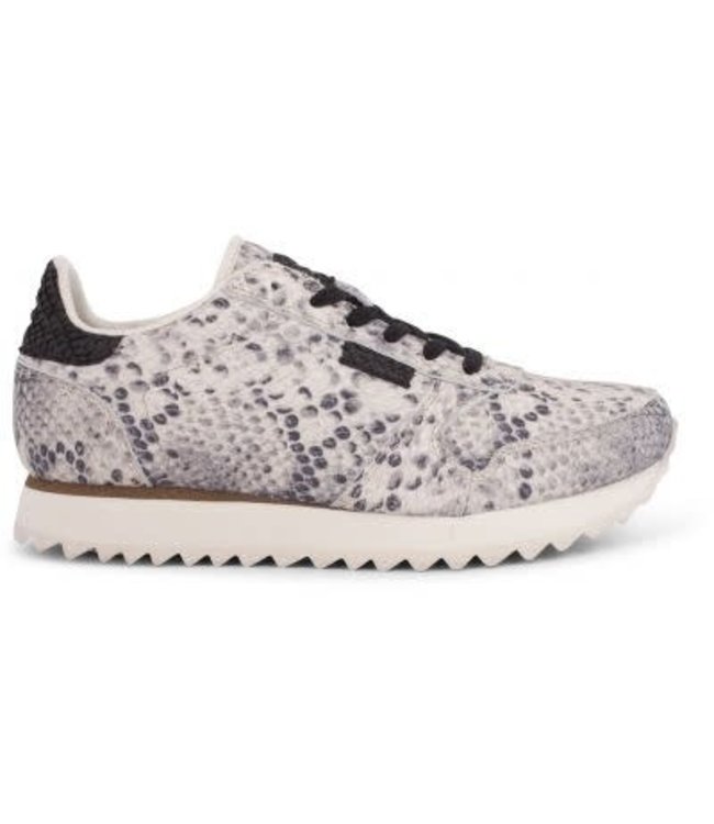 Dames sneaker Woden Ydun snake beige - Squarefeet.nl