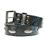 Sendra Sendra riem leer slang print blauw