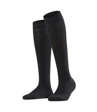 Falke kniekousen softmerino Zwart
