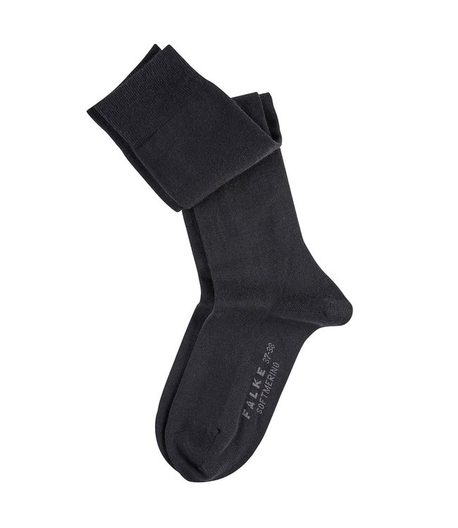 Falke kniekousen softmerino 3009 Zwart