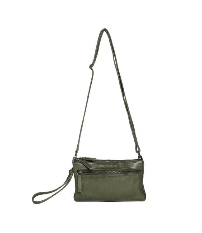 Groene Leren Damestas Dames Tas Sticks And Stones Groen