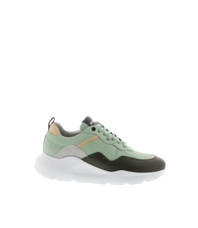 Dames sneaker Blackstone TW92 groen leer - Squarefeet.nl