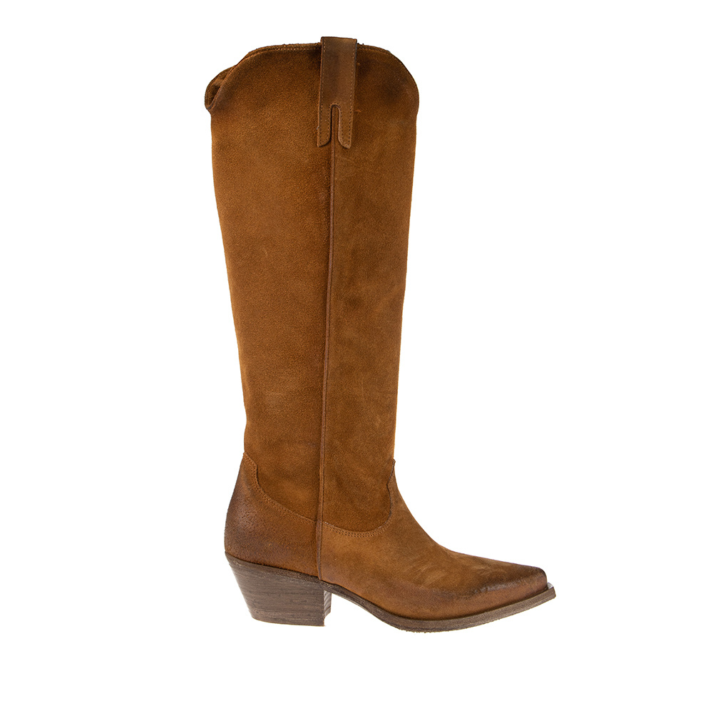 ladies suede cowboy boots