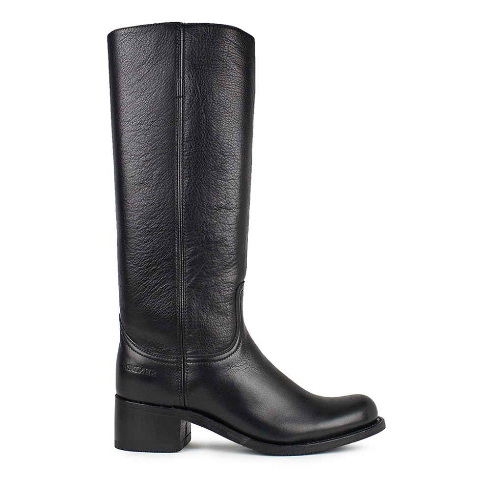 Laarzen Sendra zwart leer - Squarefeet.nl