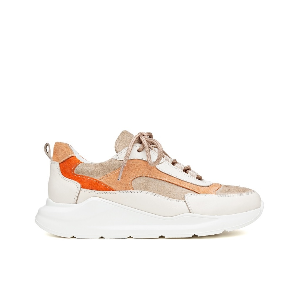 verlegen Wanorde schoenen Dames sneaker H32 Coco Peaches & Cream leer - Squarefeet.nl