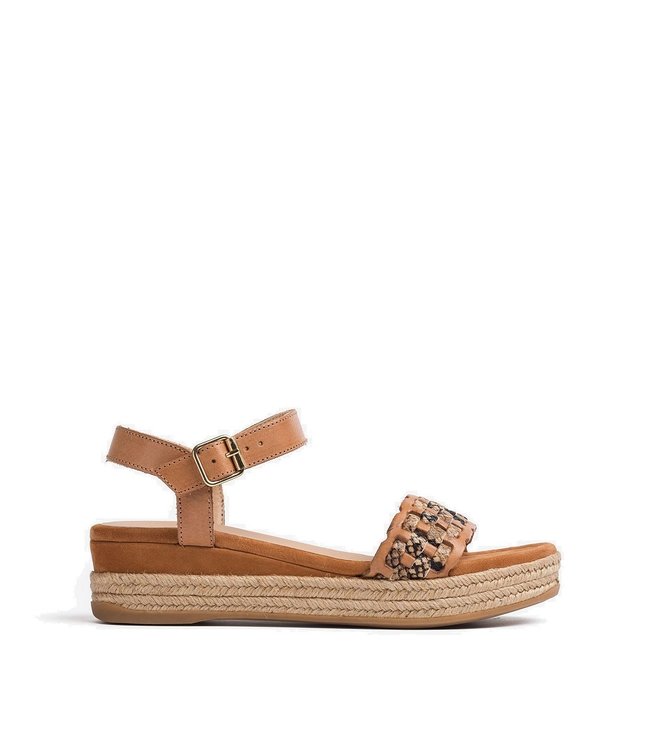 Sandaal Unisa Gatika bruin leer - Squarefeet.nl