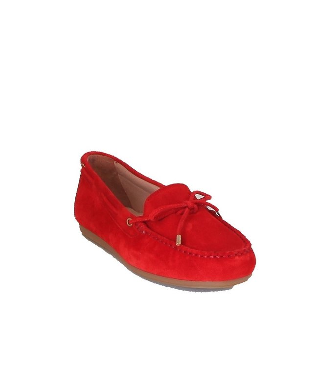 Giulia dames mocassins rood suède