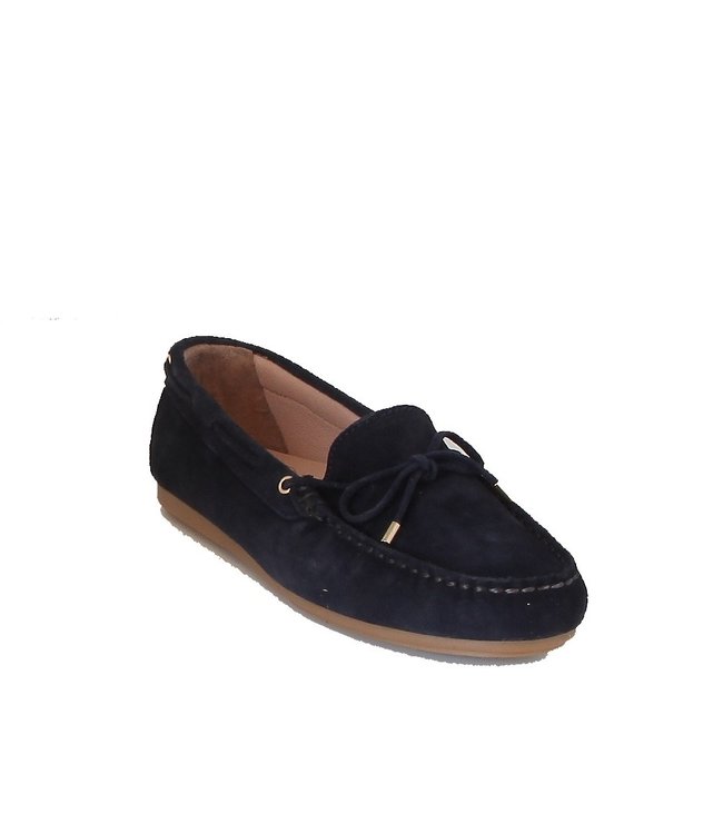 Giulia dames mocassins donkerblauw suède
