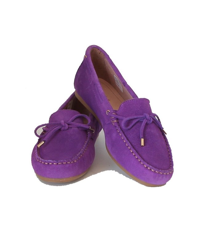 Giulia ladies moccasins lilac suede