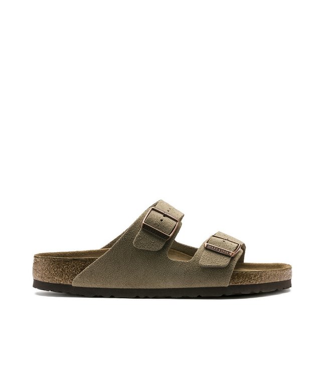 Sandaal Birkenstock Arizona Slipper Taupe - Squarefeet.nl