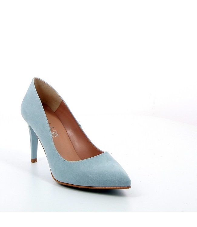 Giulia G8 pumps licht blauw suède look
