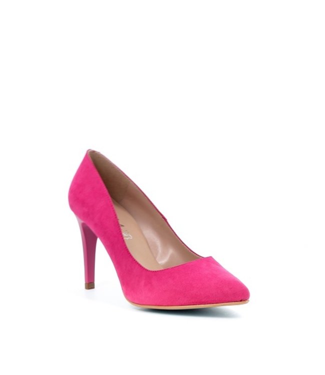 Giulia G8 pumps roze suède look