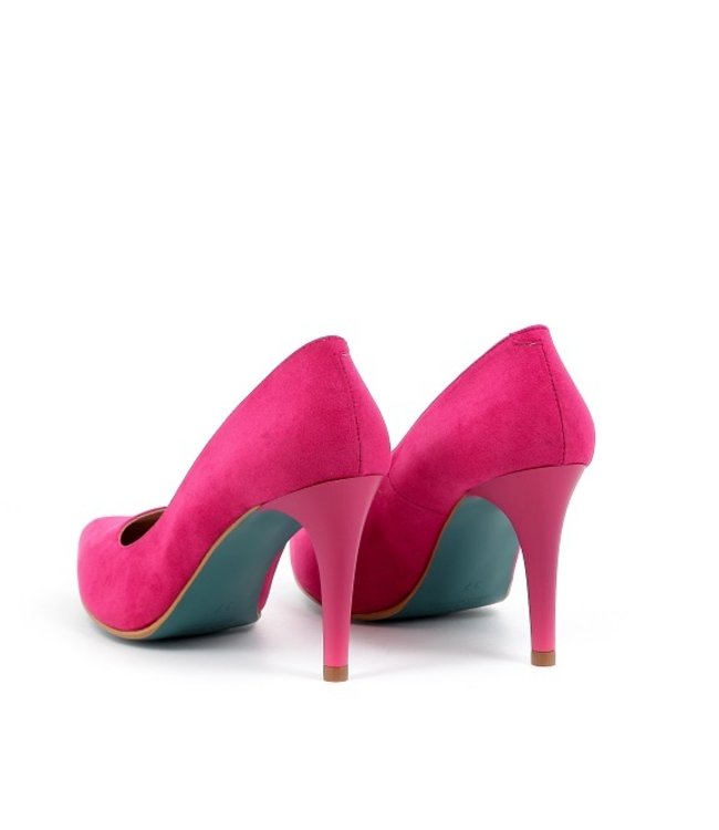 Giulia G8 pumps roze suède look