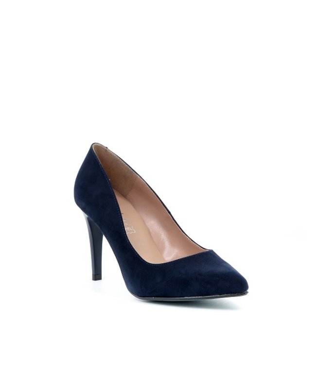 Giulia G8 pumps donkerblauw suède look