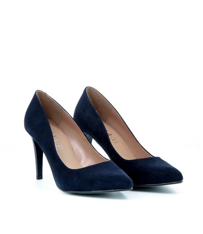 Giulia G8 pumps dark blue suede look
