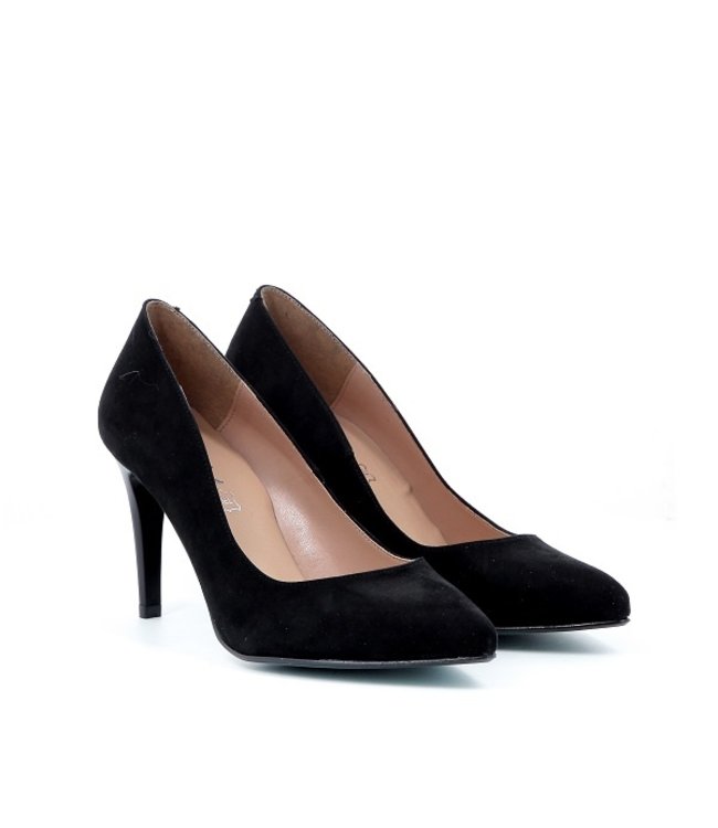 Giulia G8 pumps zwart suède look