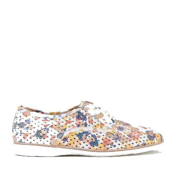 Dames veterschoen Rollie Derby Punch Painterly - Squarefeet.nl
