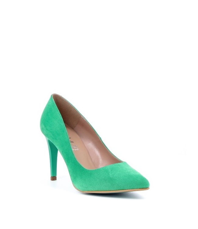 Giulia G8 pumps green suede look
