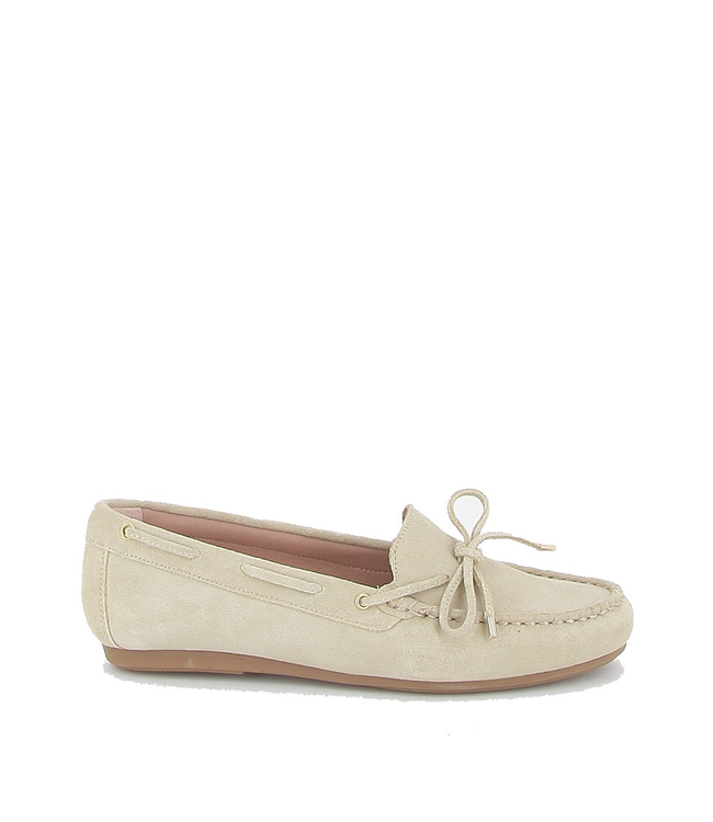 Giulia ladies moccasins light beige suede