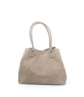 Zeen Zeen Bag damestas taupe leer