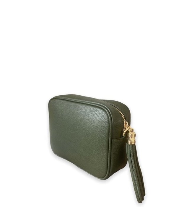 Zeen Zeen shoulder bag kakigreen leather