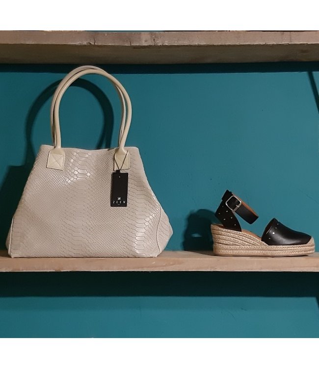 Zeen Bag ladies bag beige leather
